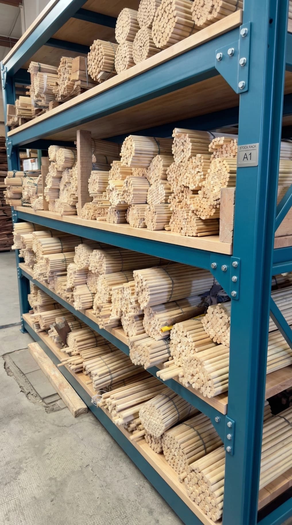 Vista panorámica del depósito de Trevisan Maderas